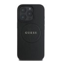 Guess Grained Ring MagSafe - Case iPhone 16 Pro (black)