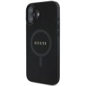 Guess Saffiano Classic Logo MagSafe - Case iPhone 16 Plus (black)