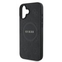 Guess Saffiano Peony Classic Logo MagSafe - Case iPhone 16 Plus (black)