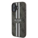 Guess 4G Printed Stripes MagSafe - Case iPhone 16 Plus (brown)