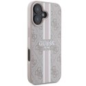 Guess 4G Printed Stripes MagSafe - Case iPhone 16 (pink)