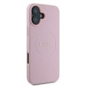 Guess Grained Ring MagSafe - Case iPhone 16 Plus (pink)