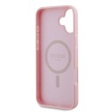 Guess Grained Ring MagSafe - Case iPhone 16 Plus (pink)