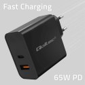 Wall Charger Qoltec 52380 Black 65 W (1 Unit)