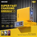 WEKOME WP-27 Tint Series - Power bank 10000 mAh Super Fast Charging USB-C PD 20W + 2x USB-A QC3.0 22.5W (Yellow)