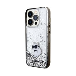 Karl Lagerfeld Liquid Glitter Choupette - Case for iPhone 14 Pro Max (Transparent)