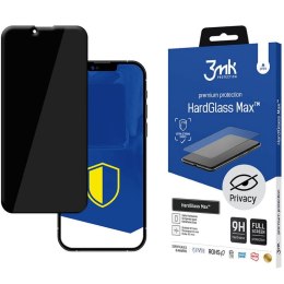 3MK HardGlass Max Privacy - Tempered Glass with Privacy Filter for iPhone 14 / iPhone 13 / iPhone 13 Pro (Black)