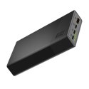 Green Cell PowerPlay20s - Power Bank 20000 mAh with USB-A QuickCharge 3.0 and 2x USB-C Power Delivery 22.5W (black)