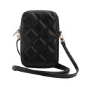 Guess Zip Quilted 4G - Phone bag (black)