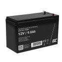 Green Cell - AGM VRLA 12V 9Ah maintenance-free battery for UPS