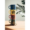 Harry Potter - Set of ceramic mugs with stand 300ml 4 pcs. Hogwarts Houses