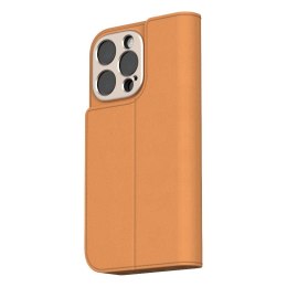 Moshi Overture MagSafe - 3-in-1 Leather Flip Case for iPhone 16 Pro Max (Caramel Brown)