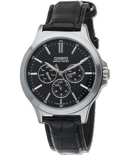 CASIO COLLECTION Mod. MULTIFUNCTION BLACK, Leather