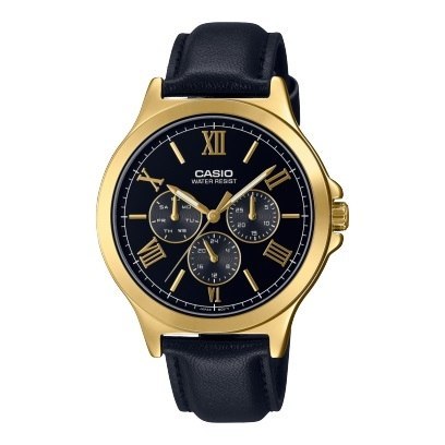 CASIO COLLECTION Mod. MULTIFUNCTION GOLD, Leather