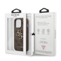 Guess 4G Big Metal Logo - Case for iPhone 13 Pro Max (Brown)