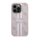 Guess 4G Printed Stripes MagSafe - Case for iPhone 14 Pro Max (Pink)