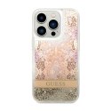 Guess Liquid Glitter Paisley - Case for iPhone 14 Pro Max (gold)