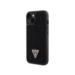 Guess Rhinestone Triangle - Case for iPhone 14 Case (Black)