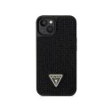 Guess Rhinestone Triangle - Case for iPhone 14 Case (Black)