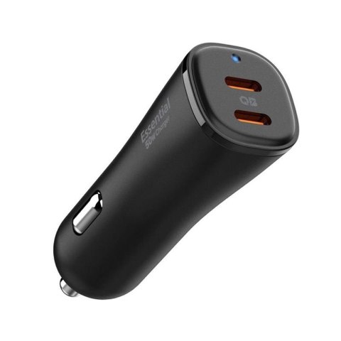 Spigen ArcStation Essential EV502 - Car Charger 2x USB-C PD + QC3.0 50W (Black)