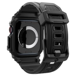 Spigen Rugged Armor Pro - Band with Case for Apple Watch 10 42 mm (Matte Black)