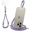 Spigen Universal Strap Set Crossbody & Wrist - Phone Strap for Shoulder & Wrist (Deep Purple)