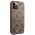 Guess 4G Metal Gold Logo - Case for iPhone 12 / iPhone 12 Pro (brown)