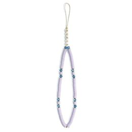 Guess Phone Strap Beads Heishi Lilac