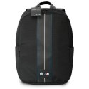 BMW Nylon Blue Stripe - Laptop Backpack 16" (Black)