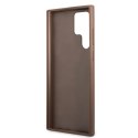 Guess 4G Metal Gold Logo - Case for Samsung Galaxy S22 Ultra (Brown)