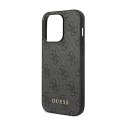 Guess 4G Metal Gold Logo Case iPhone 14 Pro (Grey)