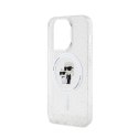 Karl Lagerfeld Karl & Choupette Glitter Magsafe - Case for iPhone 15 Pro (Transparent)