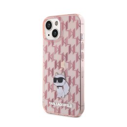 Karl Lagerfeld Monogram Choupette - Case for iPhone 15 (Pink)