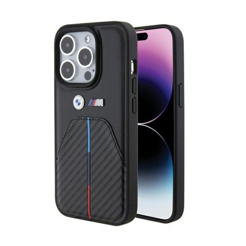 BMW Stamped Tricolor Stripe - Case for iPhone 15 Pro Max (Black)