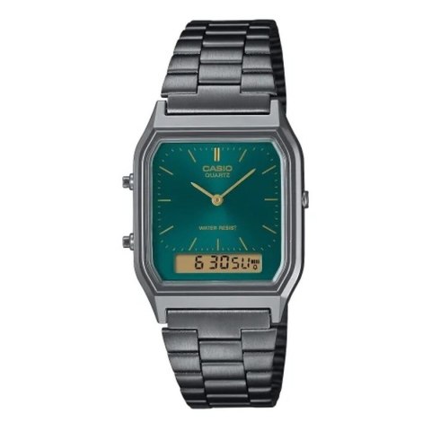 Men's Watch Casio AQ-230EGG-3AEF Green Silver