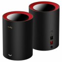 Wi-Fi Amplifier Cudy M3000(2-PACK)-BLACK Red Black/Red RJ45 Ethernet WAN Wi-Fi