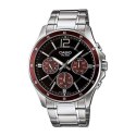 Men's Watch Casio MULTIFUNCTION CALENDAR - BLACK & BORDEAUX (Ø 43,5 mm)