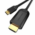 HDMI Cable Vention CGUBH Black Golden 2 m