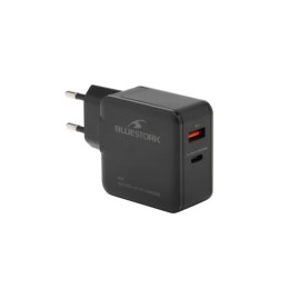 Wall Charger Bluestork PW-BS-65-GAN-C-A Black